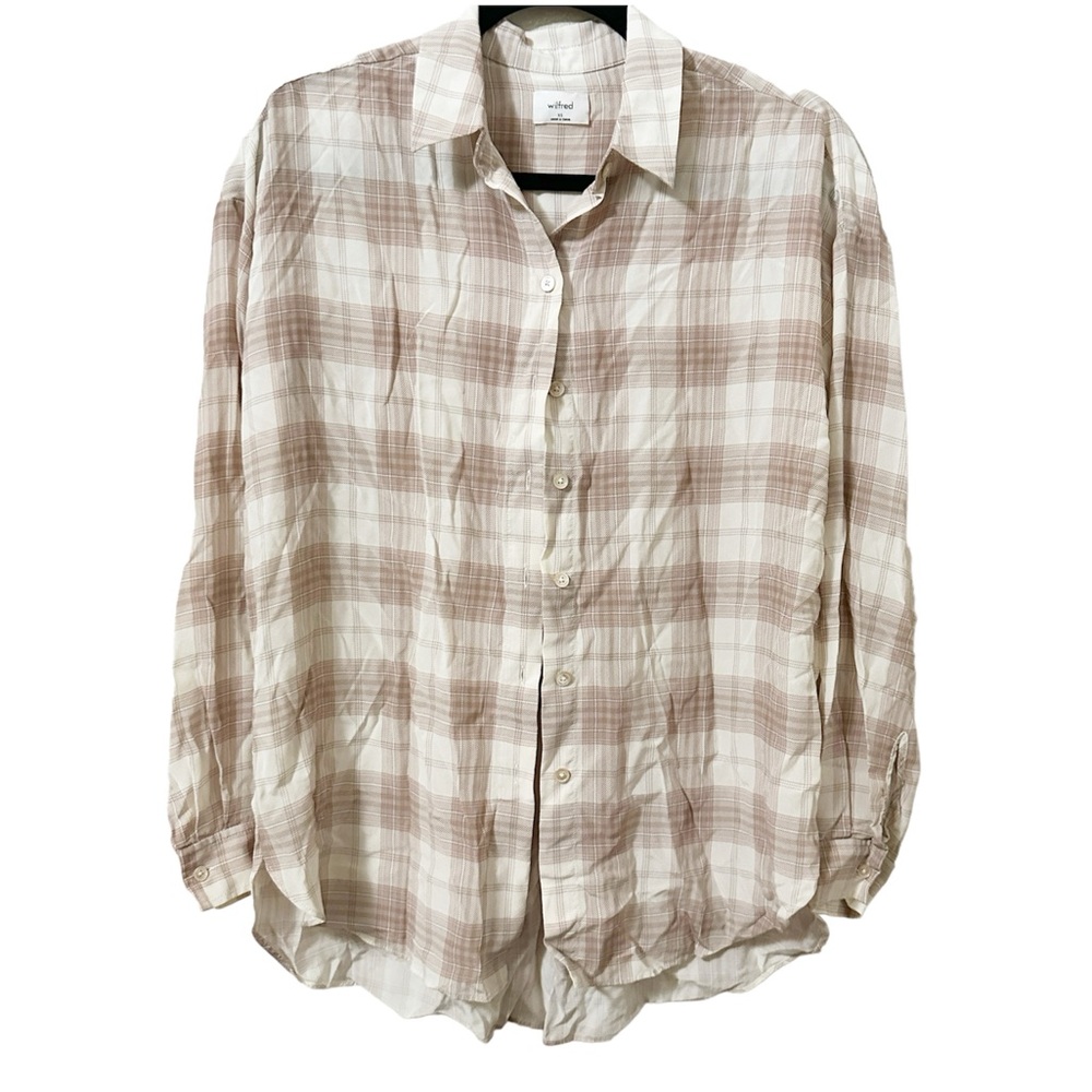 Wilfred Plaid Button Down Sz XS - Picture 3 of 9